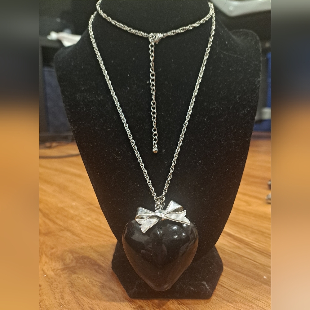 Long Heart Necklace